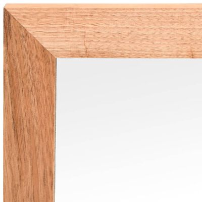 vidaXL Espelho de parede 55x55 cm madeira de nogueira maciça