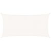 vidaXL Para-sol estilo vela 160 g/m&sup2; 2,5x5 m PEAD branco