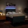 vidaXL Cama com molas/colch&atilde;o 140x190 cm tecido azul