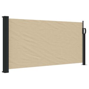 vidaXL Toldo lateral retr&aacute;til 100x500 cm bege