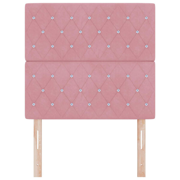 vidaXL Cabeceira Rosa 90 cm Veludo
