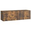 vidaXL Gabinete de TV de Parede 98 x 31 x 30 cm Carvalho Fumado