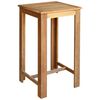 vidaXL Mesa de bar em madeira de ac&aacute;cia maci&ccedil;a 60x60x105 cm