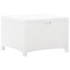 vidaXL Caixa de arruma&ccedil;&atilde;o para jardim 60x54x41 cm vime PP branco