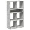 vidaXL Estante cinzento cimento 66x31x112 cm derivados de madeira