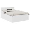 vidaXL Estrutura da Cama Branco 160 x 200 cm Madeira processada