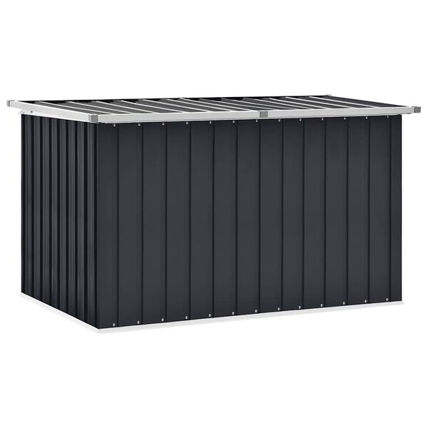 vidaXL Caixa de arruma&ccedil;&atilde;o para jardim 149x99x93 cm antracite