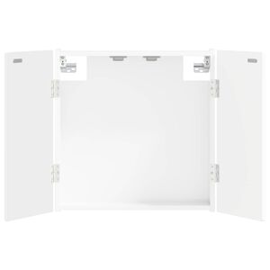 vidaXL Arm&aacute;rio para Dartboard ALKMAAR Branco Brilhante
