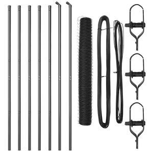 vidaXL Poste de Cerca Cinzeto