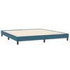 vidaXL Estrutura de cama sem colch&atilde;o 200x220 cm veludo azul-escuro