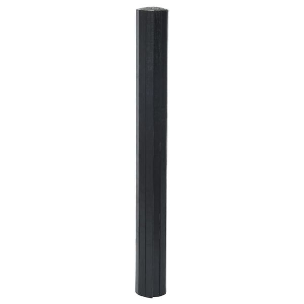 vidaXL Tapete retangular 70x300 cm bambu preto
