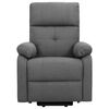 vidaXL Poltrona de massagens elevat&oacute;ria tecido cinzento-escuro