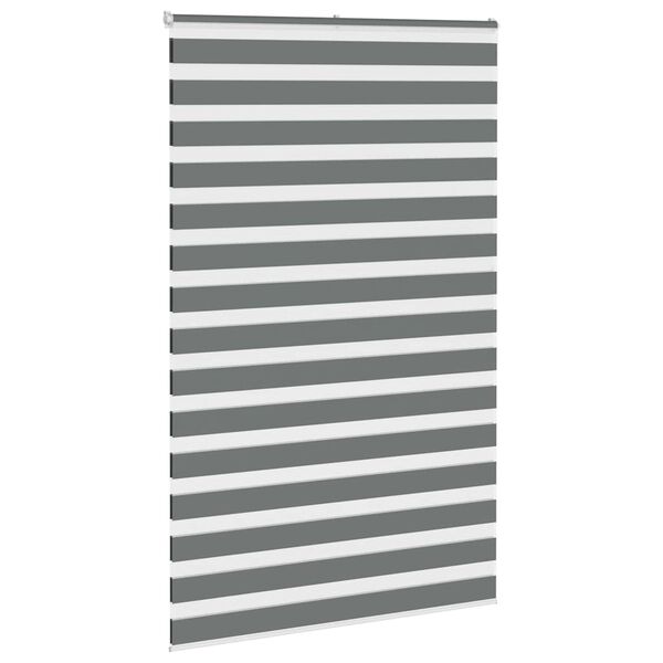 vidaXL Cortina de zebra 145x200 cm largura do tecido 140,9cm poliéster