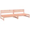 vidaXL Sof&aacute;s de centro para jardim 2 pcs 120x80 cm douglas maci&ccedil;a