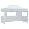 vidaXL Tenda para festas dobr&aacute;vel c\ 3 paredes laterais 291x413x315 cm branco