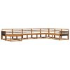 vidaXL Conjunto de Sof&aacute;s para Exterior 8 pcs Natural