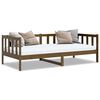vidaXL Sof&aacute;-cama 90x200 cm madeira de pinho maci&ccedil;a castanho mel