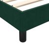 vidaXL Cama com molas/colch&atilde;o verde-escuro 90x210 cm veludo