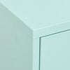 vidaXL Armário de arrumação aço 80x35x101,5 cm verde-hortelã