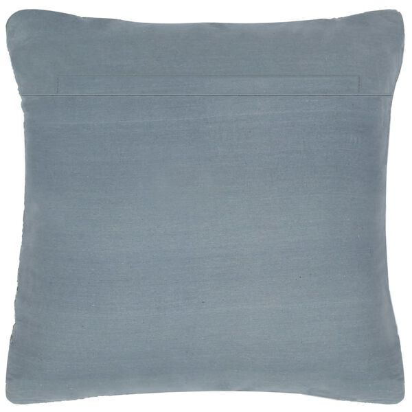 vidaXL Almofad&atilde;o 60x60 cm chindi couro e algod&atilde;o cinzento