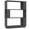 vidaXL Estante/divis&oacute;ria 80x25x101 cm pinho maci&ccedil;o cinza