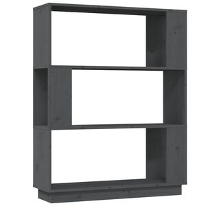 vidaXL Estante/divis&oacute;ria 80x25x101 cm pinho maci&ccedil;o cinza