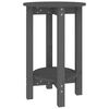 vidaXL Mesa de centro &Oslash; 40x60 cm madeira de pinho maci&ccedil;a cinzento