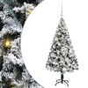 vidaXL &Aacute;rvore de Natal Artificial Branco 120 cm PVC, A&ccedil;o e Pl&aacute;stico