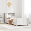 vidaXL Cama sem colch&atilde;o 75x190 cm madeira de pinho maci&ccedil;a branco