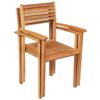 vidaXL 9 pcs conjunto de jantar para jardim madeira de teca maci&ccedil;a