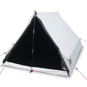 vidaXL Tenda campismo estrutura A 2 pessoas opaca imperme&aacute;vel branco