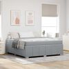 vidaXL Estrutura da Cama Cinzento-claro 180 x 200 cm tecido