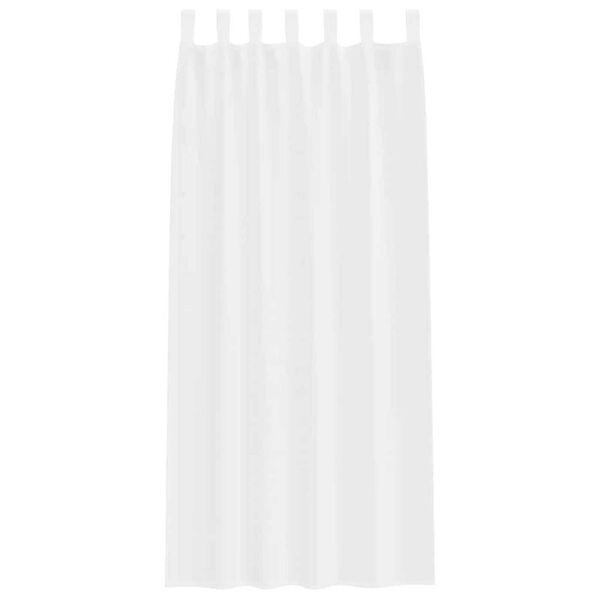 vidaXL Cortina de Voile 2 pcs Branco 260 x 140 cm Poli&eacute;ster