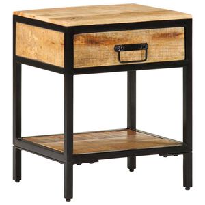 vidaXL Mesa-de-cabeceira com gaveta Castanho 40 x 35 x 50 cm