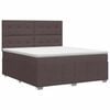 vidaXL Cama box spring com colch&atilde;o Cinzento-acastanhado 160 x 200 cm