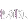 vidaXL Tenda familiar em c&uacute;pula para 6 pessoas imperme&aacute;vel verde