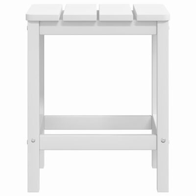 vidaXL Cadeiras de jardim Adirondack com mesa PEAD branco