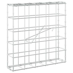 vidaXL Gabione com Fio de 5 mm e Malha de 10x10 cm 50x10x50 cm