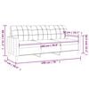 vidaXL Sofá de 3 lugares 180 cm tecido cinza-claro