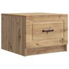 vidaXL Mesa de centro com gaveta Carvalho Arttisan 49 x 50 x 37 cm