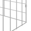 vidaXL Gaiola para Coelhos Prateado 400 x 78 x 78 cm A&ccedil;o Galvanizado