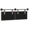 vidaXL Cabeceira Suspensa Cinzento-acastanhado 150 x 55 x 7 cm tecido
