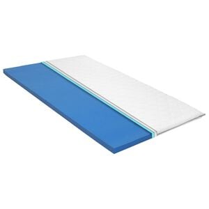 vidaXL Sobrecolch&atilde;o 80x200 cm espuma viscoel&aacute;stica c/ mem&oacute;ria 6 cm