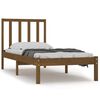 vidaXL Estrutura de cama 100x200 cm madeira pinho maci&ccedil;o castanho mel