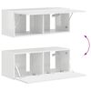 vidaXL Conjunto de m&oacute;vel de TV 4 pcs Branco Brilhante