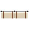 vidaXL Cabeceira Suspensa Liso Creme 170 x 55 x 5 cm PU Antigo