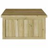 vidaXL Garagem de Cortador de Grama Castanho 73.5 x 81.5 x 38.5 cm