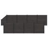 vidaXL Conjunto de Cercas 9 unid. 1484 x 186 cm WPC e Alum&iacute;nio Preto