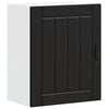 vidaXL Arm&aacute;rio de parede da cozinha Lucca derivados de madeira preto