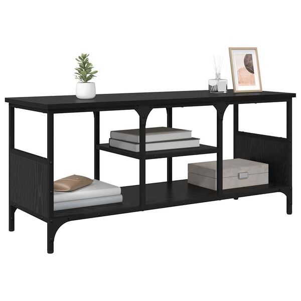 vidaXL Gabinete para TV Carvalho Preto 100 x 35 x 45 cm